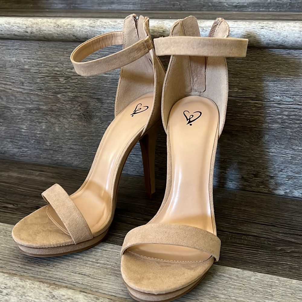 Womens Open Toe Ankle Strap High Stiletto Heel